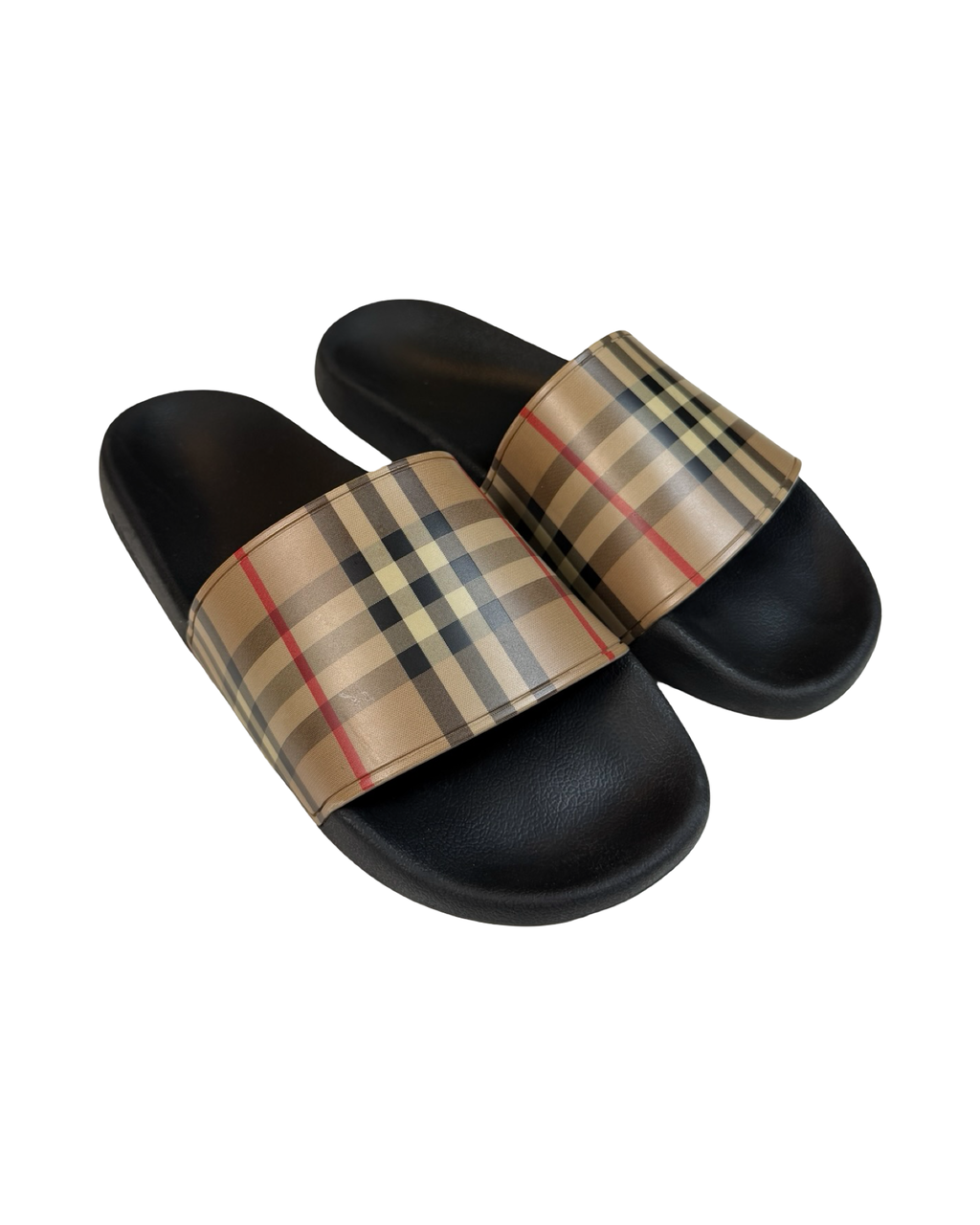 BURBERRY MONOGRAM SLIDES