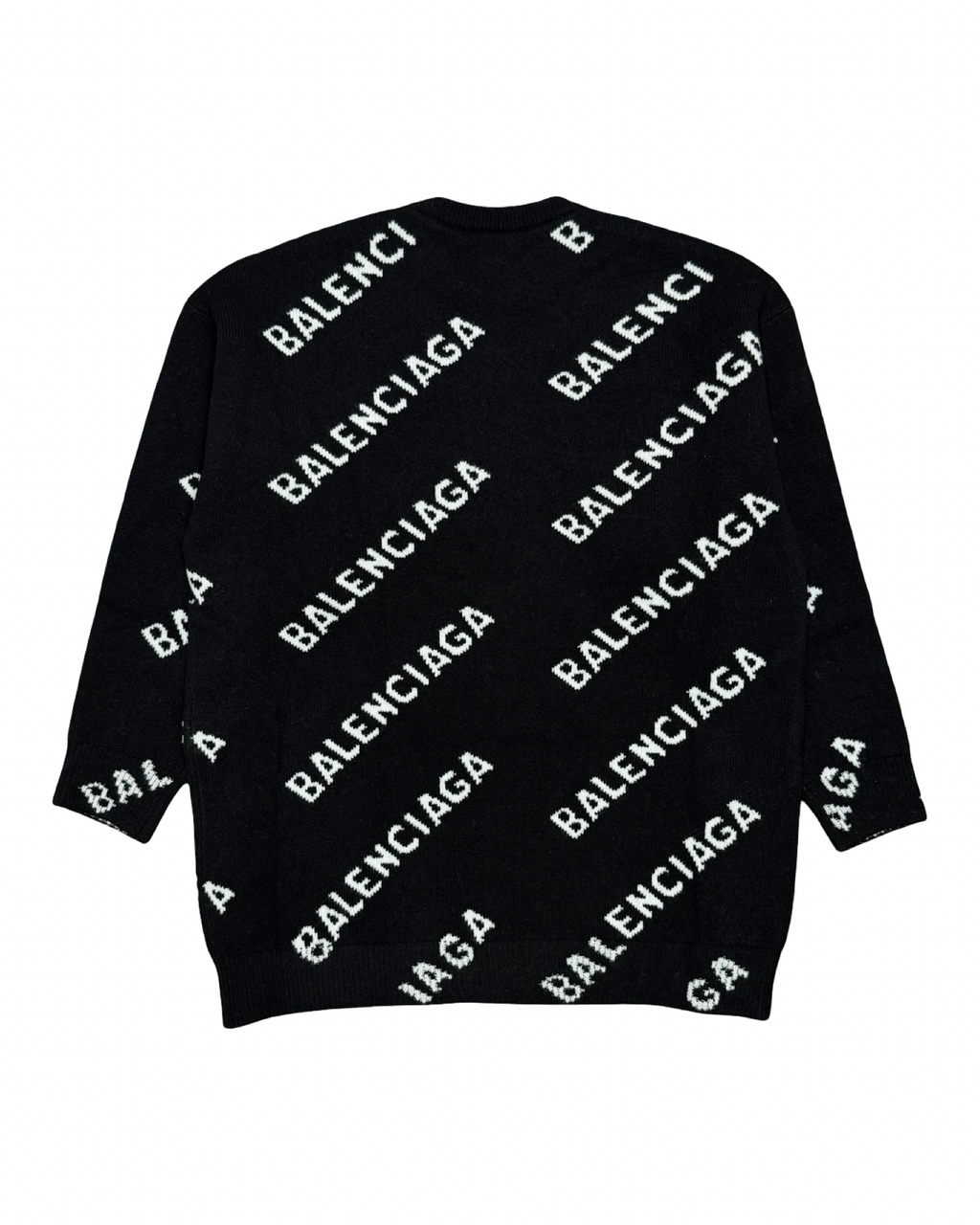 BALENCIAGA ALL OVER LOGO SWEATER