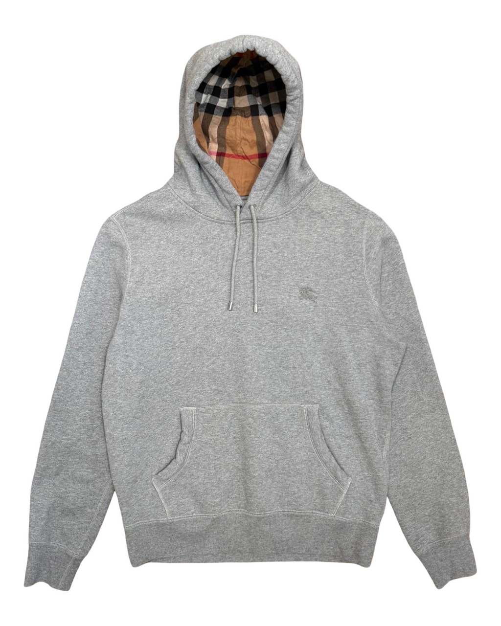 BURBERRY CHECK PULLOVER HOODIE
