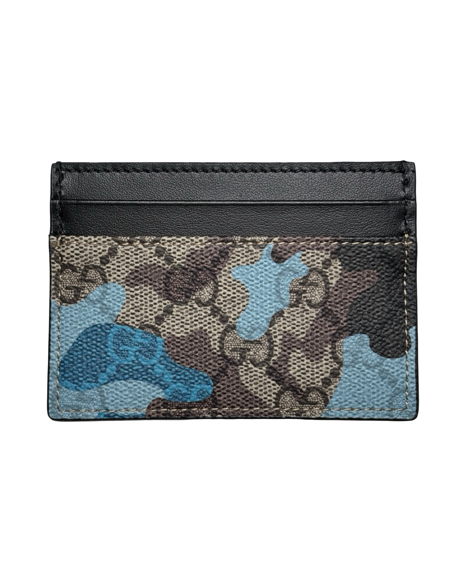 GUCCI GG CAMOUFLAGE CARD HOLDER