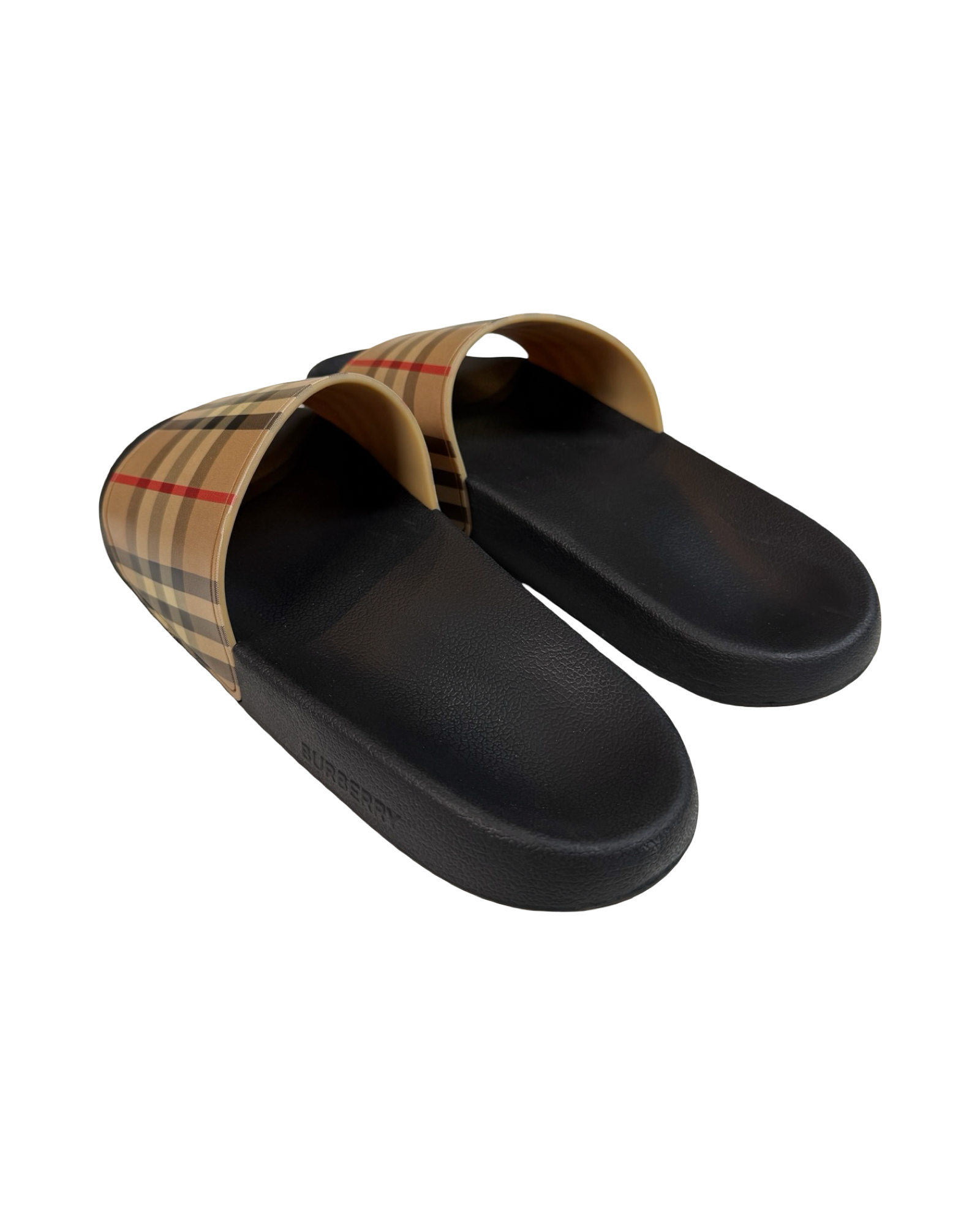 BURBERRY MONOGRAM SLIDES