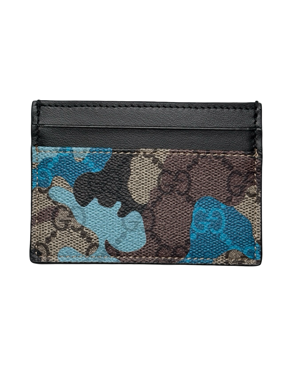 GUCCI GG CAMOUFLAGE CARD HOLDER