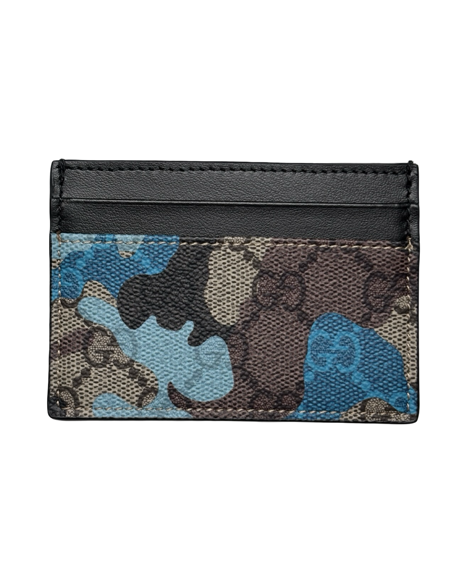 GUCCI GG CAMOUFLAGE CARD HOLDER