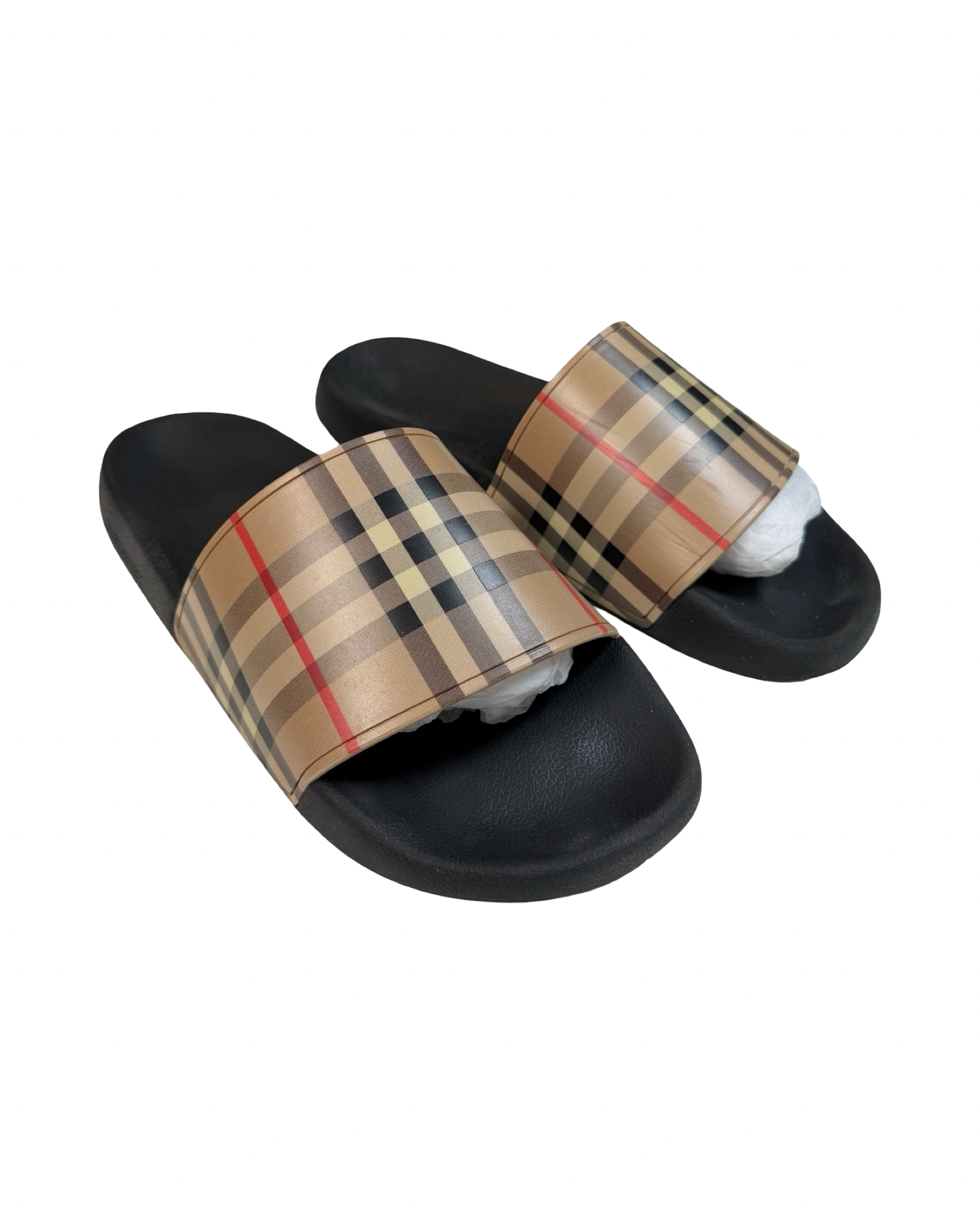 BURBERRY MONOGRAM SLIDES