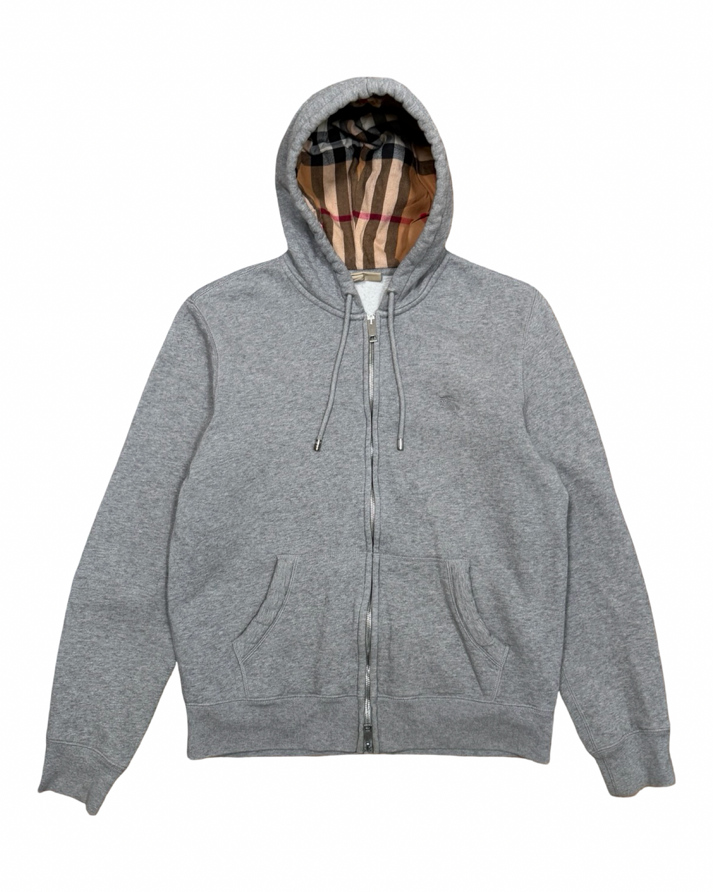 BURBERRY CHECK ZIP-UP