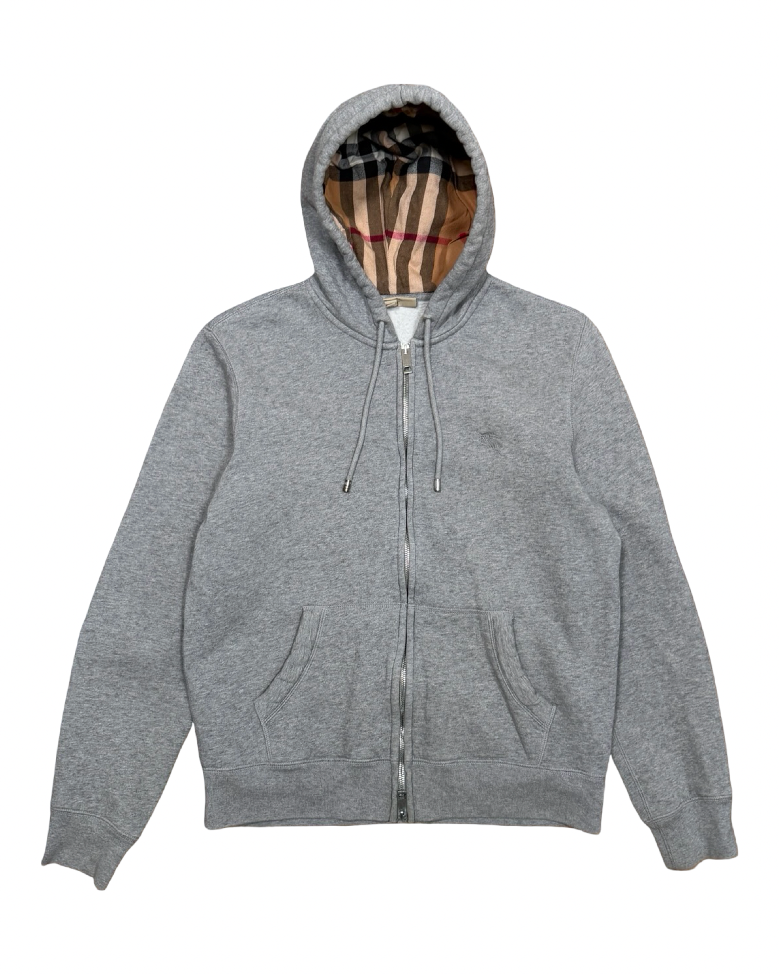 BURBERRY CHECK ZIP-UP