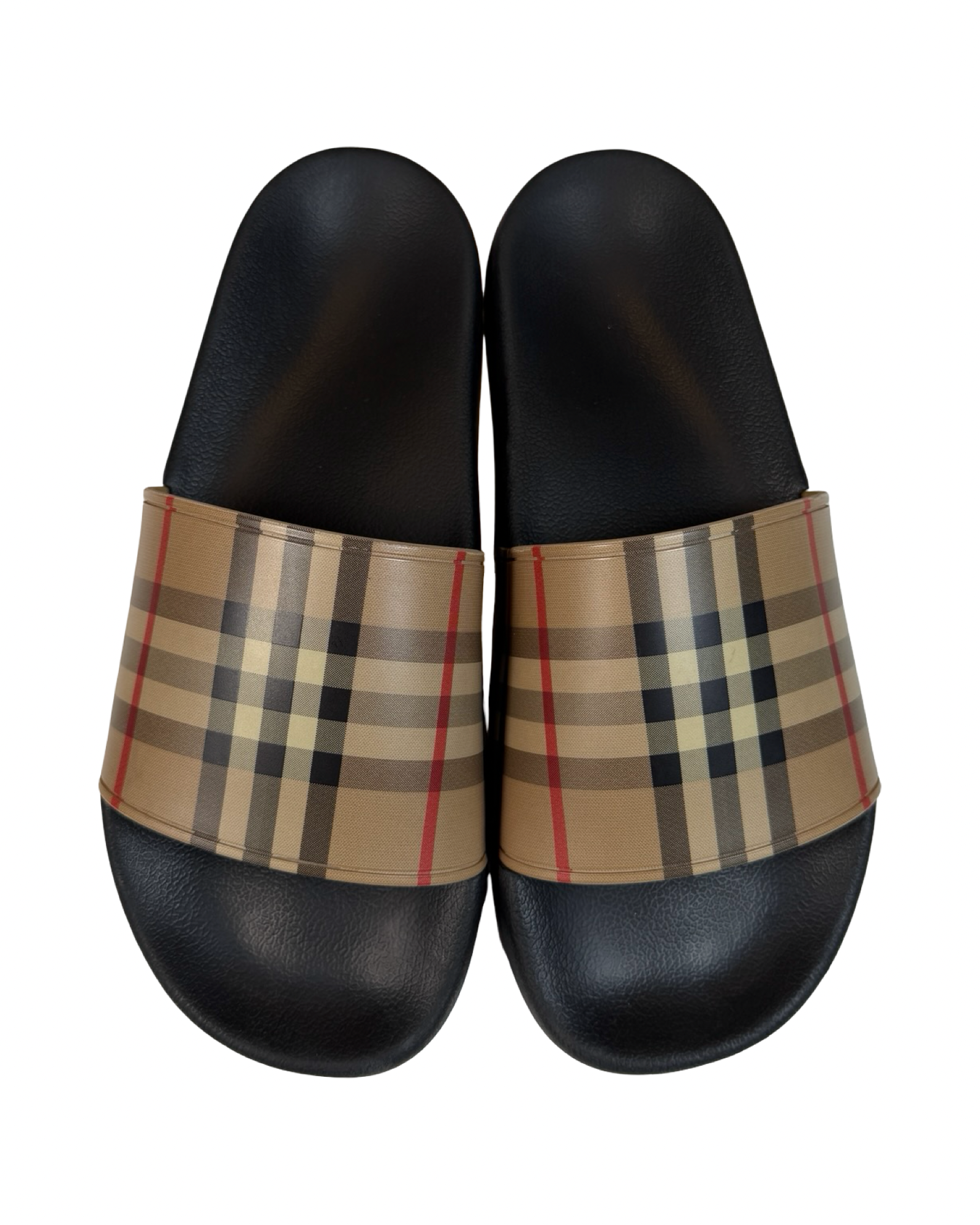 BURBERRY MONOGRAM SLIDES