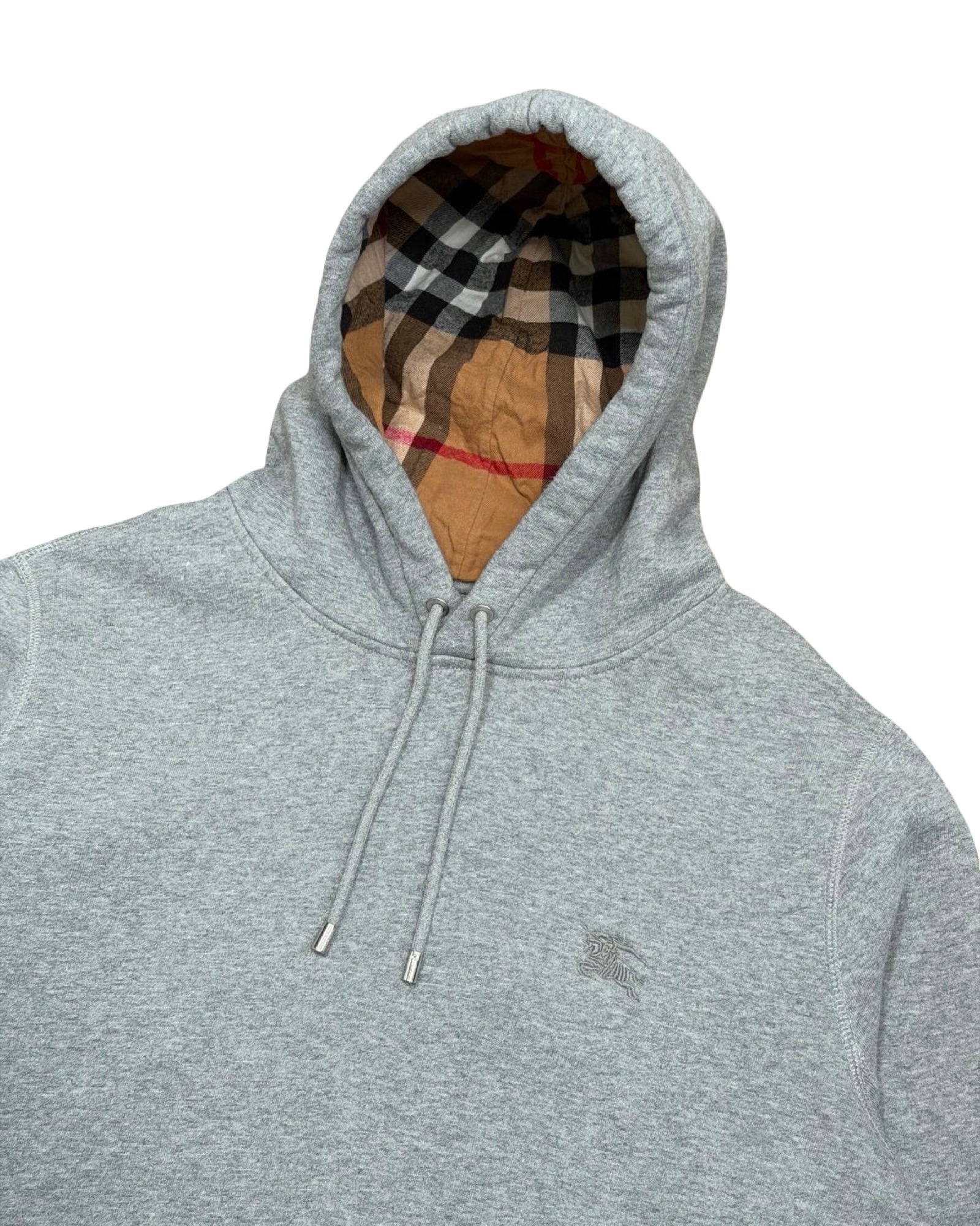 BURBERRY CHECK PULLOVER HOODIE