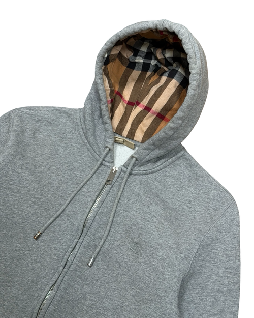 BURBERRY CHECK ZIP-UP